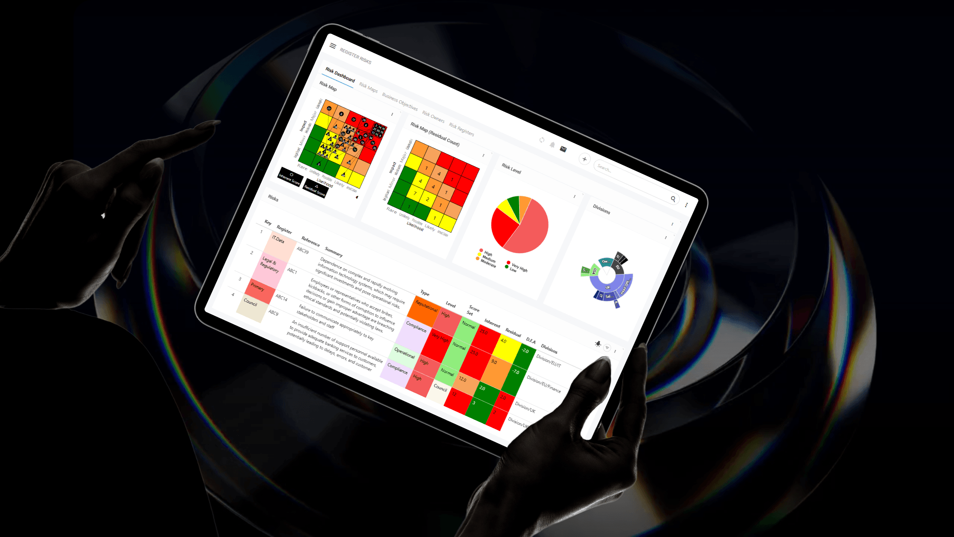 Discover Symbiant risk register software for UK organisations. Configure registers, automate reviews, link controls and actions, and improve risk reporting.