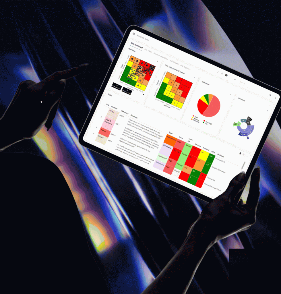 Discover Symbiant risk register software for UK organisations. Configure registers, automate reviews, link controls and actions, and improve risk reporting.