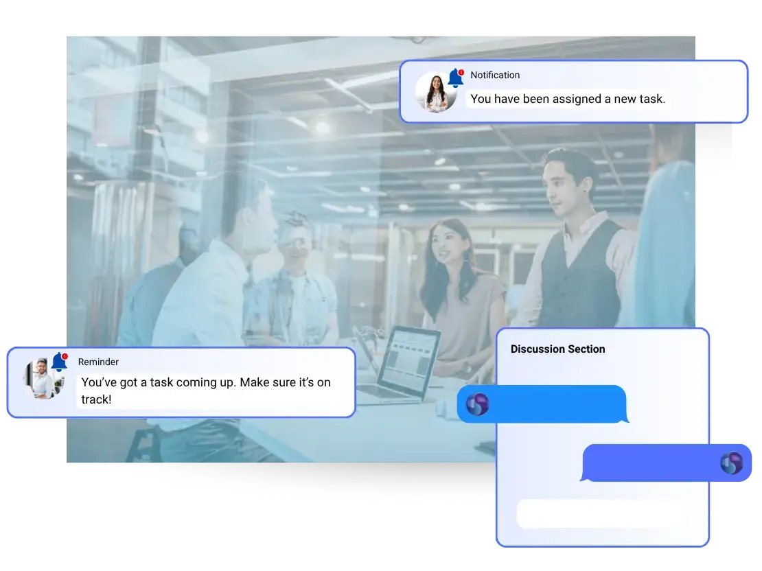 Symbiant GRC and Audit Management Software notification_ AI-powered, agile, and affordable reminder for upcoming task deadline