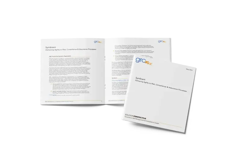 Symbiant Delivering Agility to Risk, Compliance & Assurance Processes