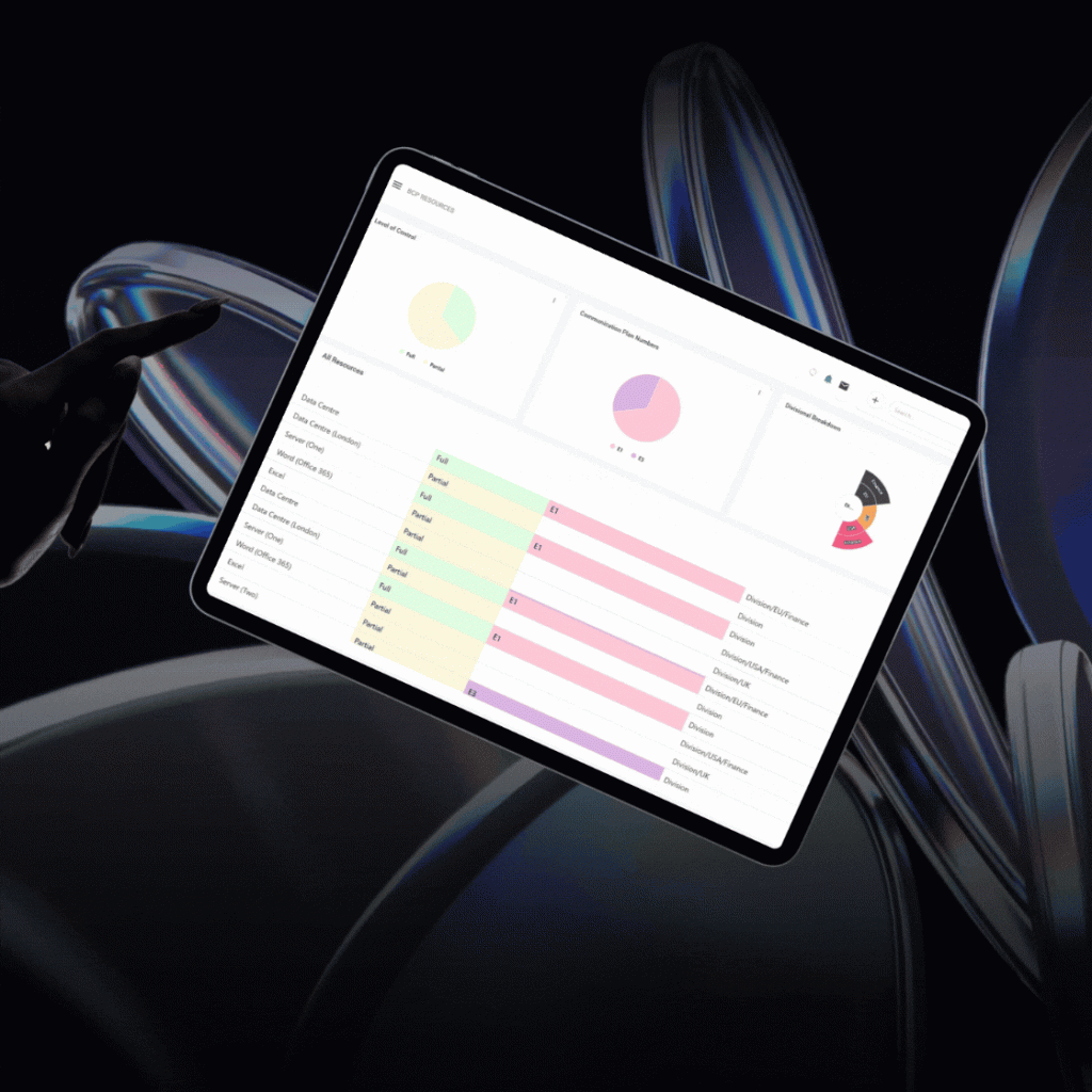 Move beyond isolated plans and spreadsheets. With Symbiant, you can connect critical resources, disruption risks, controls, incidents, recovery actions and assurance in a flexible platform built around your organisation.