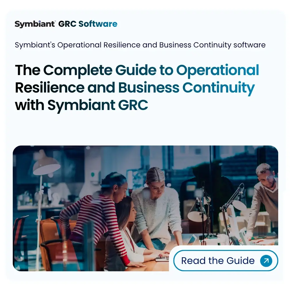 Symbiant’s Operational Resilience and BCM Software helps organisations prepare, withstand, and recover from disruption. Identify critical services, map dependencies, meet FCA, PRA, and DORA requirements — from just £100 per module per month.